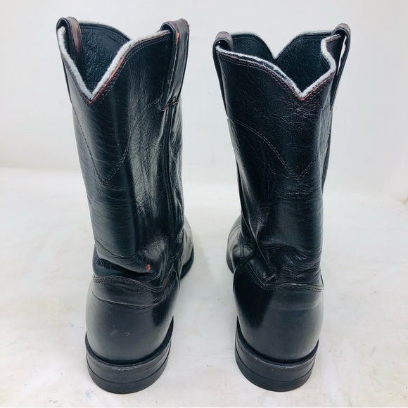 Justin Black Cherry All Leather Boots - Picture 6 of 9